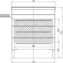 Комплект мебели для ванной Aquanet Верона 75 287658 Белый