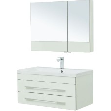Комплект мебели для ванной Aquanet Верона 90 287653 подвесной Белый