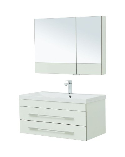 Комплект мебели для ванной Aquanet Верона 90 287653 подвесной Белый