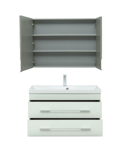 Комплект мебели для ванной Aquanet Верона 90 287653 подвесной Белый