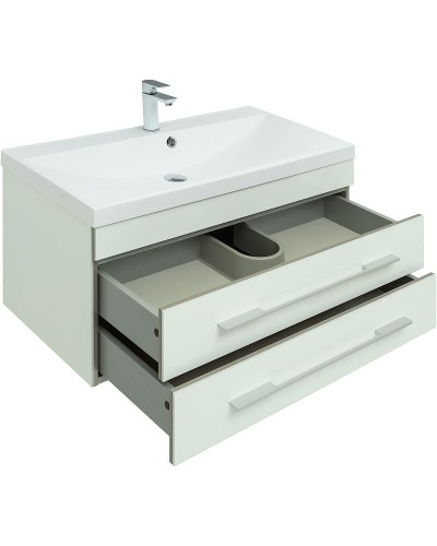 Комплект мебели для ванной Aquanet Верона 90 287653 подвесной Белый