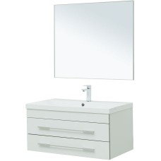 Комплект мебели для ванной Aquanet Верона 90 287639 подвесной Белый матовый