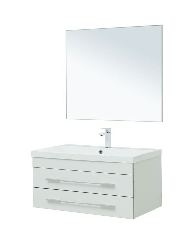 Комплект мебели для ванной Aquanet Верона 90 287639 подвесной Белый матовый