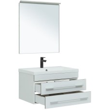 Комплект мебели для ванной Aquanet Верона 75 287637 подвесной Белый матовый