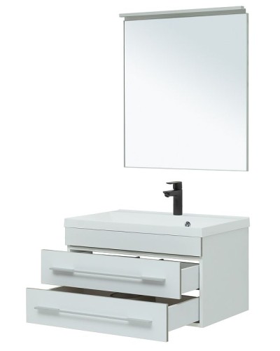 Комплект мебели для ванной Aquanet Верона 75 287637 подвесной Белый матовый