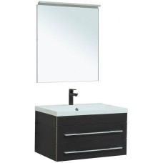 Комплект мебели для ванной Aquanet Верона 75 287638 подвесной Черный матовый