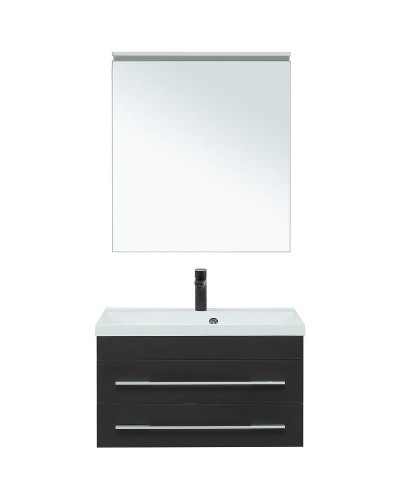 Комплект мебели для ванной Aquanet Верона 75 287638 подвесной Черный матовый