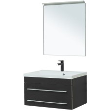 Комплект мебели для ванной Aquanet Верона 75 287638 подвесной Черный матовый