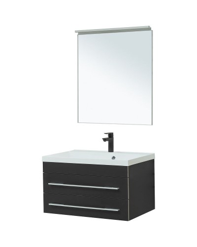 Комплект мебели для ванной Aquanet Верона 75 287638 подвесной Черный матовый