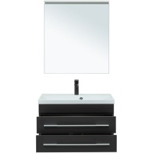 Комплект мебели для ванной Aquanet Верона 75 287638 подвесной Черный матовый