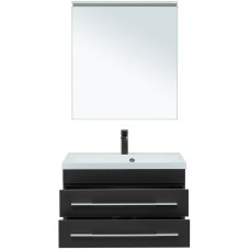 Комплект мебели для ванной Aquanet Верона 75 287638 подвесной Черный матовый