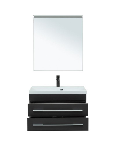 Комплект мебели для ванной Aquanet Верона 75 287638 подвесной Черный матовый