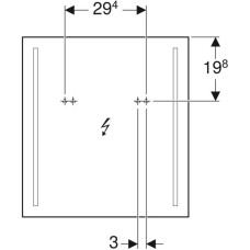 Комплект мебели темно-серый матовый 60 см Geberit Renova Plan 529.915.JK.6
