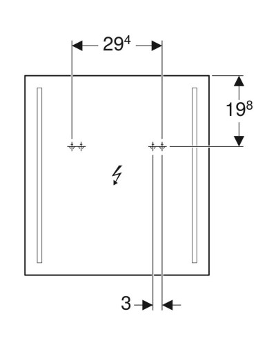 Комплект мебели темно-серый матовый 60 см Geberit Renova Plan 529.915.JK.6