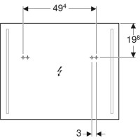 Комплект мебели темно-серый матовый 80 см Geberit Renova Plan 529.916.JK.8