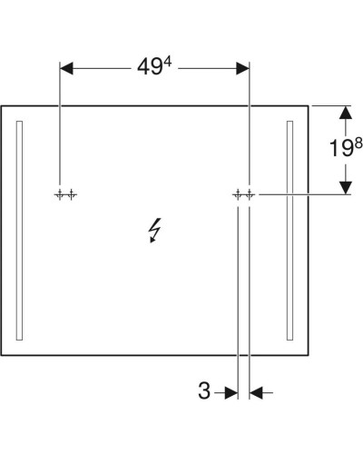 Комплект мебели темно-серый матовый 80 см Geberit Renova Plan 529.916.JK.8