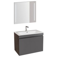 Комплект мебели темно-серый матовый 80 см Geberit Renova Plan 529.916.JK.8