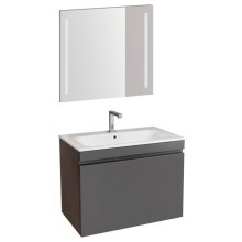 Комплект мебели темно-серый матовый 80 см Geberit Renova Plan 529.916.JK.8