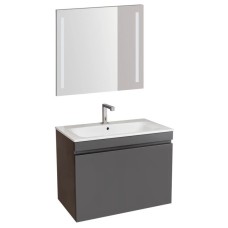 Комплект мебели темно-серый матовый 80 см Geberit Renova Plan 529.916.JK.8