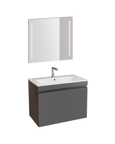 Комплект мебели темно-серый матовый 80 см Geberit Renova Plan 529.916.JK.8