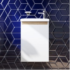 Комплект мебели белый глянец 55 см Am.Pm X-Joy M85AFHX0451WG + M85AWCC0452WG + M91AMOX0553WG