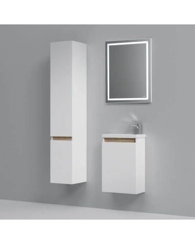 Комплект мебели белый глянец 55 см Am.Pm X-Joy M85AFHX0451WG + M85AWCC0452WG + M91AMOX0551WG