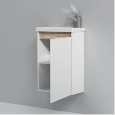 Комплект мебели белый глянец 55 см Am.Pm X-Joy M85AFHX0451WG + M85AWCC0452WG + M91AMOX0551WG