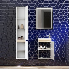 Комплект мебели белый глянец 55 см Am.Pm X-Joy M85AFHX0451WG + M85AWCC0452WG + M91AMOX0551WG