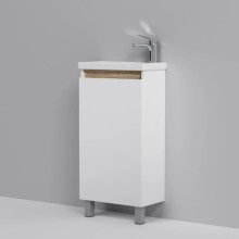 Комплект мебели белый глянец 55 см Am.Pm X-Joy M85AFSX0451WG + M85AWCC0452WG + M91AMOX0551WG