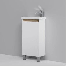 Комплект мебели белый глянец 55 см Am.Pm X-Joy M85AFSX0451WG + M85AWCC0452WG + M91AMOX0551WG