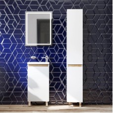 Комплект мебели белый глянец 55 см Am.Pm X-Joy M85AFSX0451WG + M85AWCC0452WG + M91AMOX0551WG