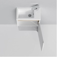 Комплект мебели белый глянец 55 см Am.Pm X-Joy M85AFSX0451WG + M85AWCC0452WG + M91AMOX0553WG