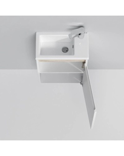 Комплект мебели белый глянец 55 см Am.Pm X-Joy M85AFSX0451WG + M85AWCC0452WG + M91AMOX0553WG