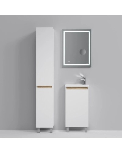 Комплект мебели белый глянец 55 см Am.Pm X-Joy M85AFSX0451WG + M85AWCC0452WG + M91AMOX0553WG