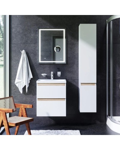 Комплект мебели белый глянец 55 см Am.Pm X-Joy M85AFHX0552WG + M85AWCC0552WG + M91AMOX0553WG