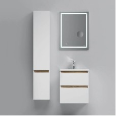 Комплект мебели белый глянец 55 см Am.Pm X-Joy M85AFHX0552WG + M85AWCC0552WG + M91AMOX0553WG