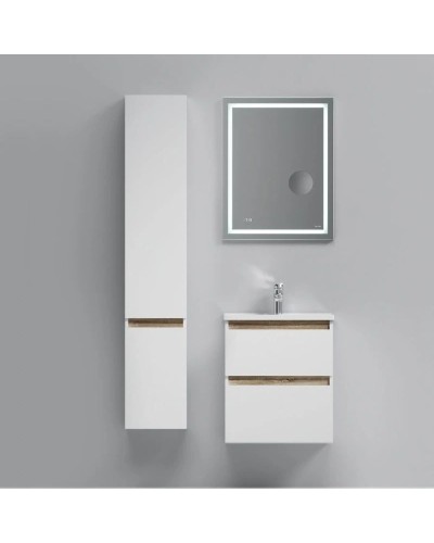 Комплект мебели белый глянец 55 см Am.Pm X-Joy M85AFHX0552WG + M85AWCC0552WG + M91AMOX0553WG