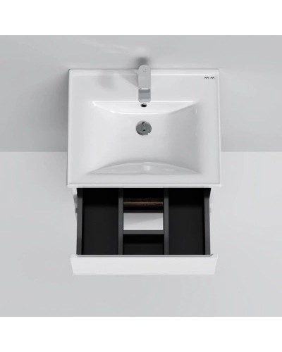 Комплект мебели белый глянец 55 см Am.Pm X-Joy M85AFHX0552WG + M85AWCC0552WG + M91AMOX0551WG