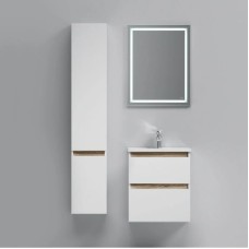 Комплект мебели белый глянец 55 см Am.Pm X-Joy M85AFHX0552WG + M85AWCC0552WG + M91AMOX0551WG