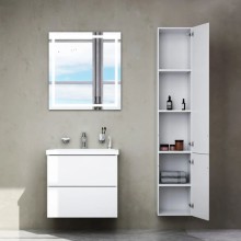 Комплект мебели белый глянец 61 см Am.Pm Gem M90FHX06022WG + M90WCC0602WG + M91AMOX0551WG