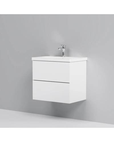 Комплект мебели белый глянец 61 см Am.Pm Gem M90FHX06022WG + M90WCC0602WG + M91AMOX0551WG