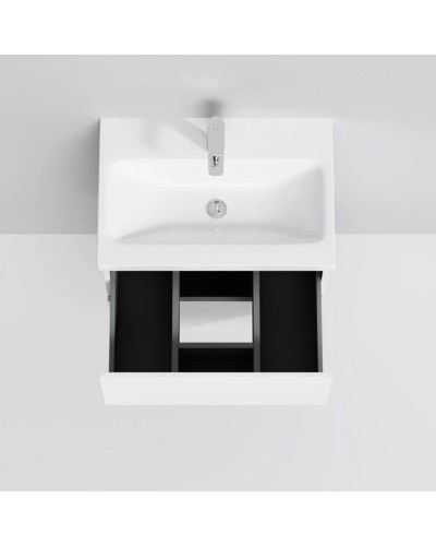 Комплект мебели белый глянец 61 см Am.Pm Gem M90FHX06022WG + M90WCC0602WG + M91AMOX0551WG