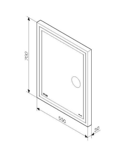 Комплект мебели белый глянец 55 см Am.Pm X-Joy M85AFHX0451WG + M85AWCC0452WG + M91AMOX0553WG