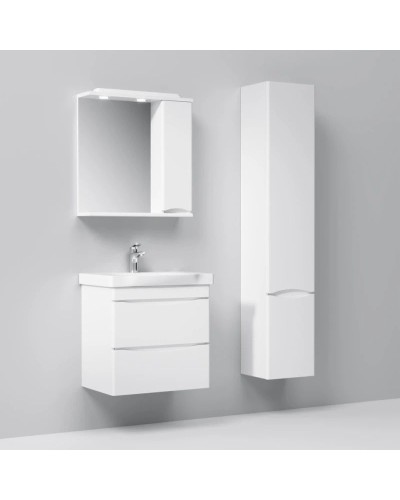 Комплект мебели белый глянец 65 см Am.Pm Like M80FHX0652WG + M80WCC0652WG + M80MPR0651WG