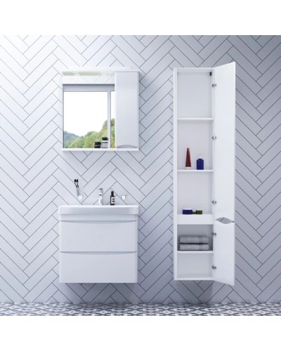 Комплект мебели белый глянец 65 см Am.Pm Like M80FHX0652WG + M80WCC0652WG + M80MPR0651WG