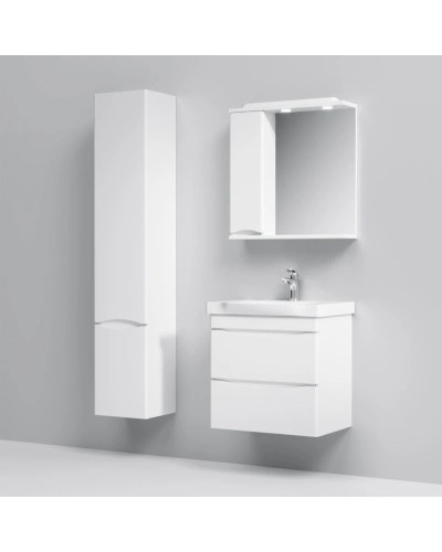 Комплект мебели белый глянец 65 см Am.Pm Like M80FHX0652WG + M80WCC0652WG + M80MPL0651WG