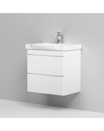 Комплект мебели белый глянец 65 см Am.Pm Like M80FHX0652WG + M80WCC0652WG + M80MPL0651WG