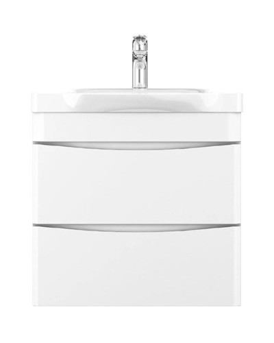 Комплект мебели белый глянец 65 см Am.Pm Like M80FHX0652WG + M80WCC0652WG + M80MPL0651WG