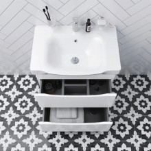 Комплект мебели белый глянец 65 см Am.Pm Like M80FHX0652WG + M80WCC0652WG + M80MPL0651WG