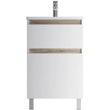 Комплект мебели белый глянец 55 см Am.Pm X-Joy M85AFSX0552WG + M85AWCC0552WG + M91AMOX0553WG